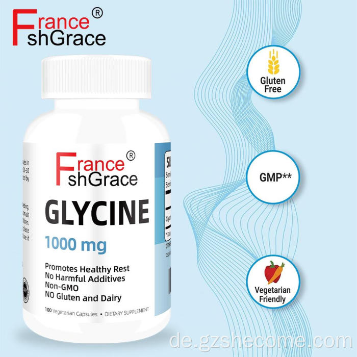 Shecome Glycin-Kapseln unterstützen den Schlaf, die Entspannung und die Erholung
